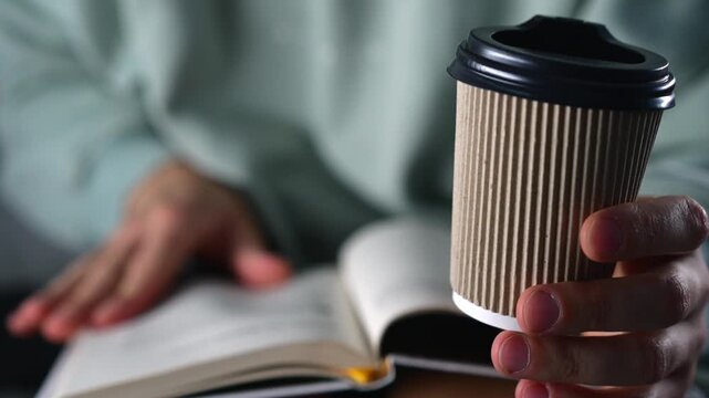 A man in a cozy bedroom reads an interesting book.
A man with a book in his hands turns the pages.
Literature, pages, book, plot