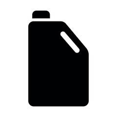 Flat Vector Canister Icon – Fuel, Oil, or Chemical Container Symbol