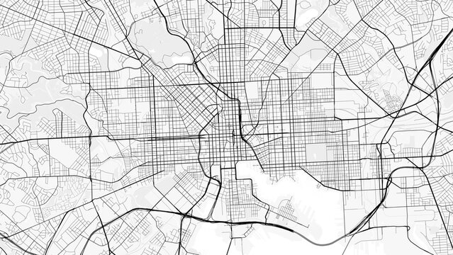 Baltimore City Map. Minimalist black and white line art poster for printing, wallpaper, wall art for home and office decor