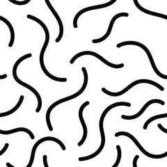 Simple abstract seamless pattern. Minimalistic waves