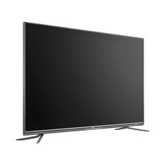 Modern flat screen television, isolated on transparent background