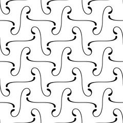 Abstract black and white vector minimalistic repeating ornament. Great for backgrounds, packaging, and interior design