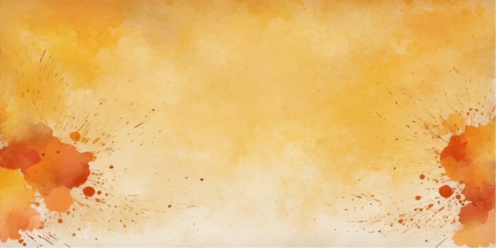 Abstract watercolor paint on aged paper with grunge texture for a vintage design background