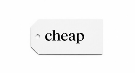 Grab attention with this cheap tag, perfect for sales and promotions, highlighting budget-friendly pricing and value for money in a clean, modern style