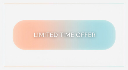 Grab this limited time offer now with a modern pastel design perfect for your online marketing and social media campaigns to drive sales today
