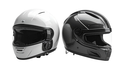 Fototapeta premium Protective helmet set with construction and engineering styles isolated on transparent background