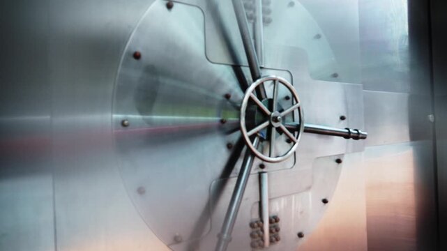 Close up of vault door