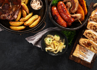 Traditional czech dinner.