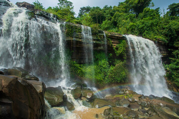 Fototapeta premium Manfa Waterfall, Thap Lan, Thailand