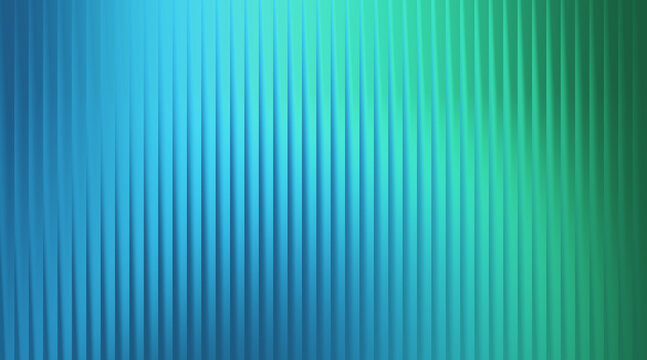 Illustration of abstract background with vertical wavy lines in blue and green gradient
