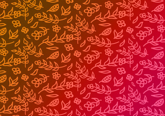 Colorful seamless floral pattern wallpaper design