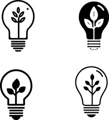 Leaves Icon Set &ndash; Nature, Foliage, Botanical, and Plant Symbols