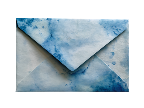 Watercolor Envelope Hand Painted Greeting Illustration