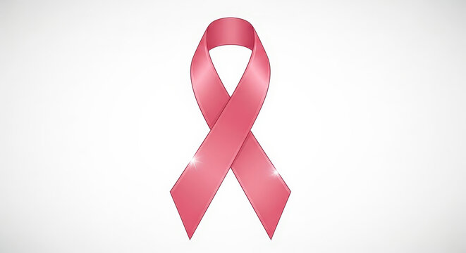Breast Cancer Awareness Pink Ribbon Symbol Hope Support and Early Detection