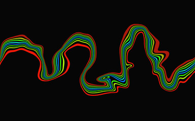 abstract colorful wave