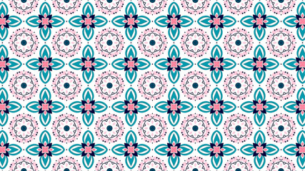Colourful flowers, seamless patterns with floral for fabric