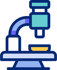 Science Lab flat icons set with editable stroke, featuring microscope, test tube, beaker, flask, dna, atom, chemistry, experiment, research, biology illustration