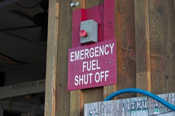 Emergency fuel shut off button
