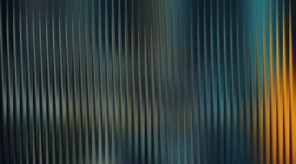 Illustration of textured background with vertical ribs, dark teal and orange color blend