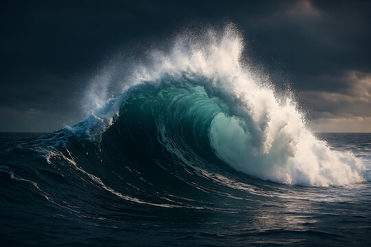Ocean wave photography seascape nature water sea waves crashing powerful aqua marine storm surge breaking