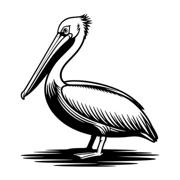Illustration of a pelican