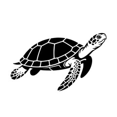 Vector art of sea turtle
