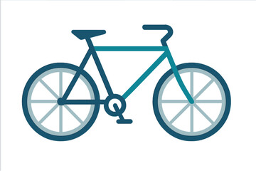 Minimalist side view of a bicycle for fitness and eco-friendly transportation