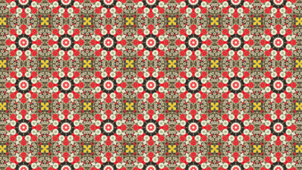 Colourful flowers, seamless patterns with floral for fabric