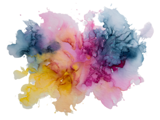 watercolor ink subtle gradient creative effect