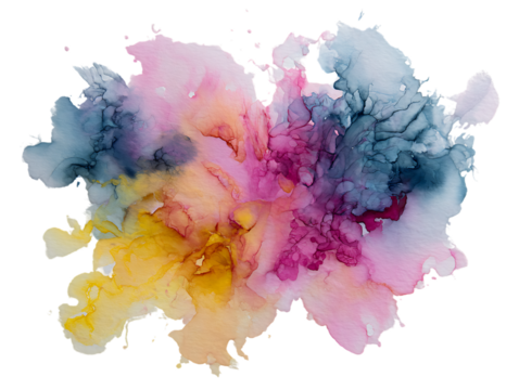 watercolor ink subtle gradient creative effect