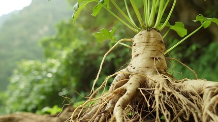 Ginseng: Traditional Herbal Supplement for Energy & Immunity – Korean, American Varieties. Used in Teas, Extracts, Capsules. Natural, Premium Options for Daily Wellness.