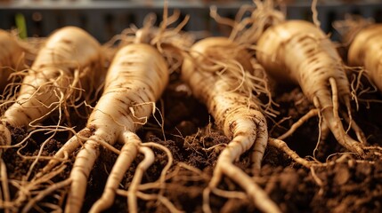 Ginseng: Traditional Herbal Supplement for Energy & Immunity – Korean, American Varieties. Used in Teas, Extracts, Capsules. Natural, Premium Options for Daily Wellness.