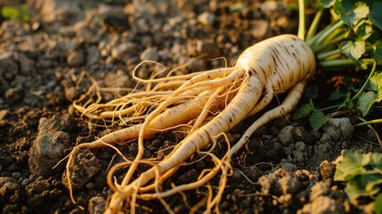 Ginseng: Traditional Herbal Supplement for Energy & Immunity – Korean, American Varieties. Used in Teas, Extracts, Capsules. Natural, Premium Options for Daily Wellness.