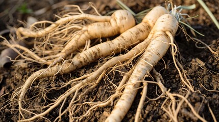 Ginseng: Traditional Herbal Supplement for Energy & Immunity – Korean, American Varieties. Used in Teas, Extracts, Capsules. Natural, Premium Options for Daily Wellness.
