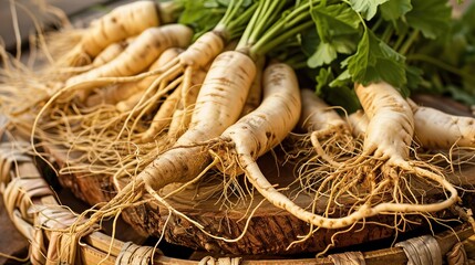 Ginseng: Traditional Herbal Supplement for Energy & Immunity – Korean, American Varieties. Used in Teas, Extracts, Capsules. Natural, Premium Options for Daily Wellness.