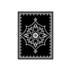 Skull surrounded by a floral arrangement on transparent background silhouette