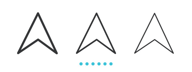 Basic Mouse Cursor Icons Icon. Thin line icon vector