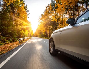Fototapeta premium Scenic autumn drive