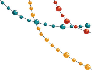 Colorful String Lights Illustration