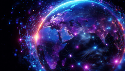 space light earth energy globe star