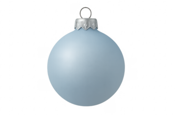 Blue matte christmas ornament for holiday season decorating