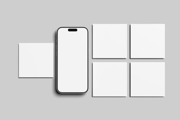 Instagram Post Blank Mockup template