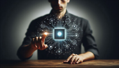 businessman hand success idea work