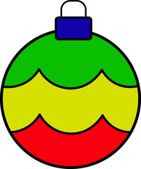 Colorful Decorative Christmas Ornament