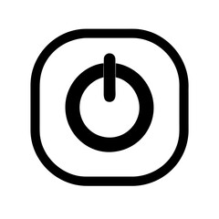 Power button icon, symbolizing on and off state
