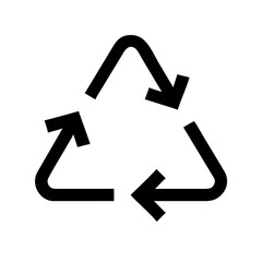 Recycling symbol, a universal sign for sustainability