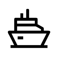Ship icon, representing travel and transportation