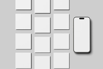 Instagram Post Blank Mockup template