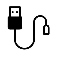 Usb cable icon representing connectivity