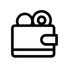 Wallet with coins representing personal finance